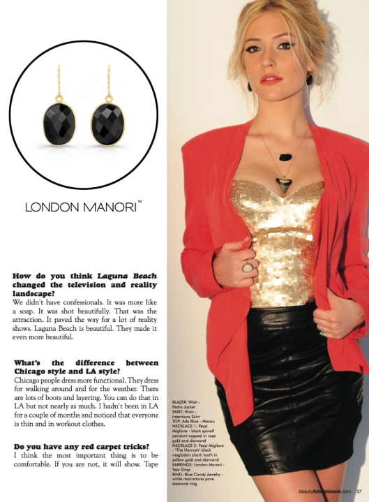 Kristin Cavallari wearing London Manori - BE! Magazine